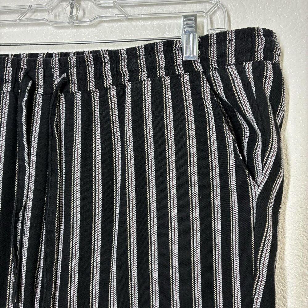 KUT From The Kloth cotton Pull On jogers M Black Stripe Ankle Elastic Waist - Picture 4 of 14
